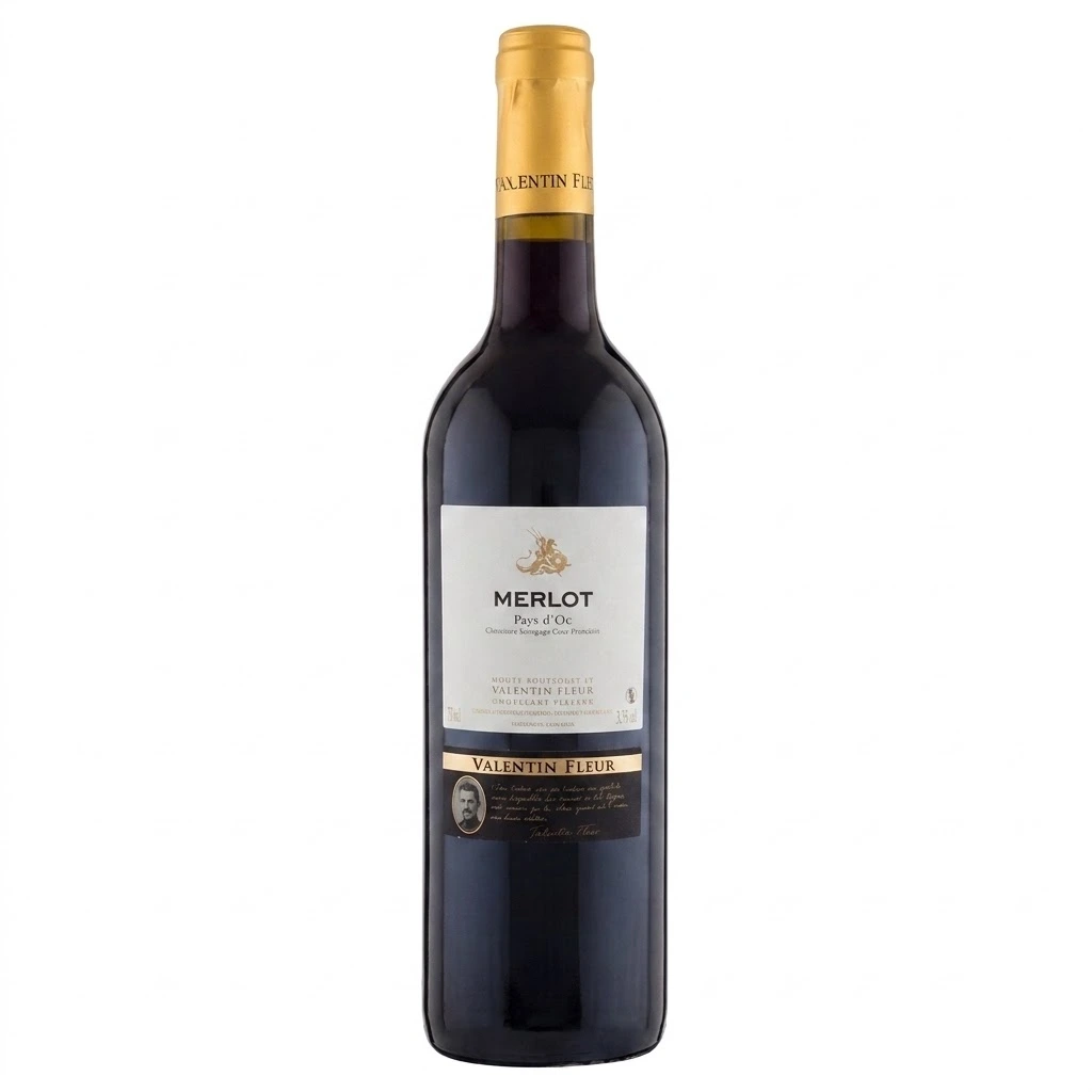 [101714] PAYS D'OC VALENTIN FLEUR "MERLOT" (2018)