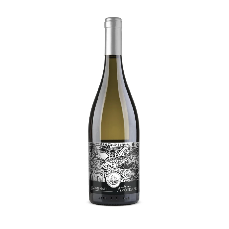 [101282] ARDECHE CHATEAU LES AMOUREUSES "PROMENADE EN ARDECHE" BLANC