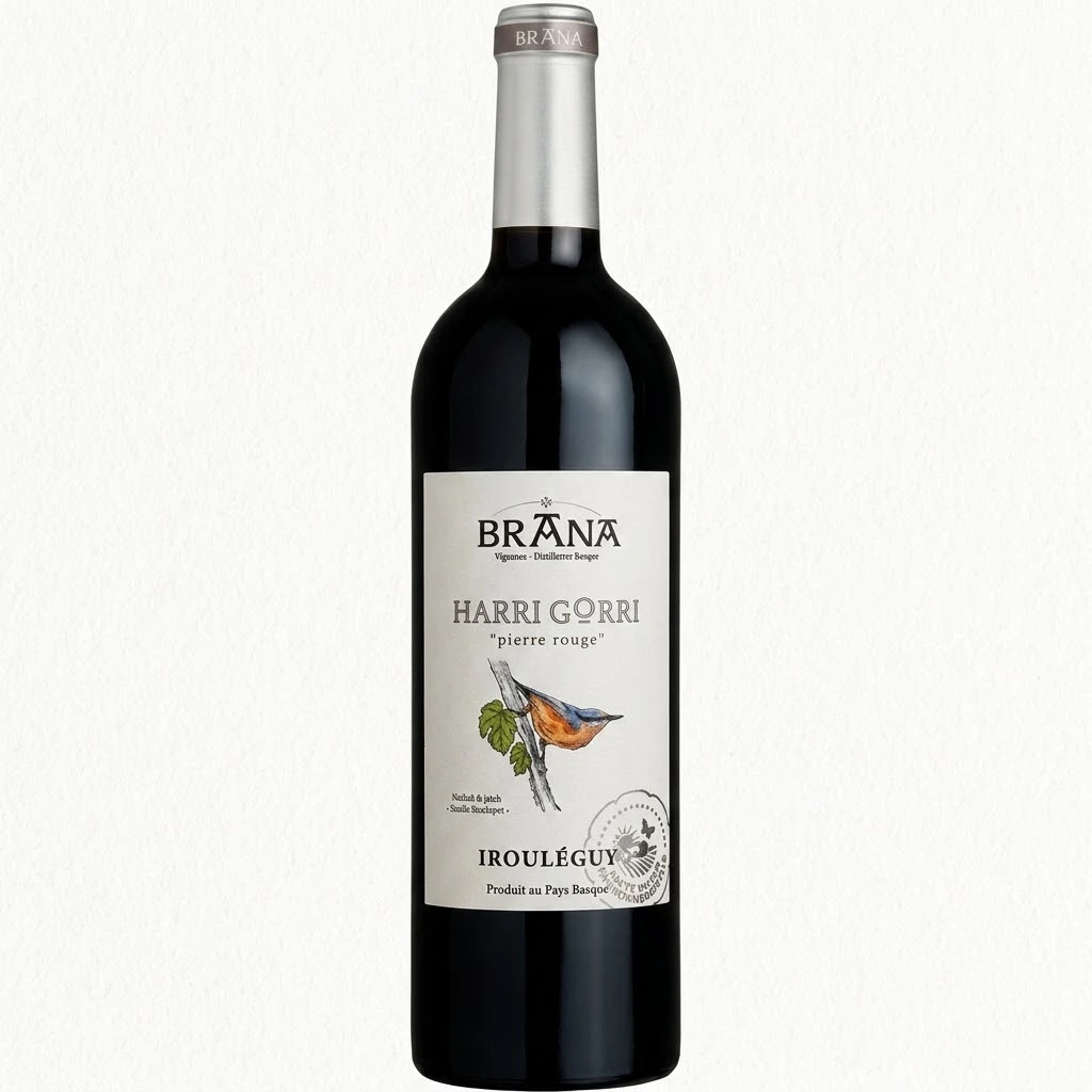 [101510] IROULEGUY DOMAINE BRANA "HARRI GORRI" 0,50L