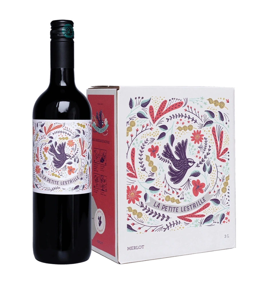 [100114] BORDEAUX ROUGE CHATEAU LESTRILLE CUBI 3L